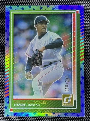 Panini Donruss Pedro Martínez 2025 #45 estrellas/250 rojo Boston Foto 1 de 3