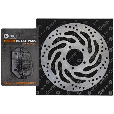 Kit de pastillas de rotor de freno delantero izquierdo NICHO para Triumph T2020077 T2023370 semi metálico Foto 1 de 4