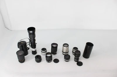 C x10 Vintage Mixed Camera Lenses Inc. Sigma Zoom, Pentax, Tokina, Tamron etc. - Image 1 of 4