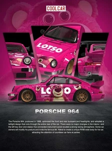 Cooles Auto Porsche 964 Lotso Erdbeerbär (ohne Figur) - Bild 1 von 4