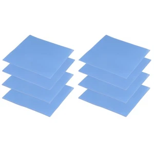 8 Pcs Thermal Pads 100x100mm,0.5mm+1mm+1.5mm+2mm for CPU GPU M.2 SSD NVMe Blue - Photo 1/7