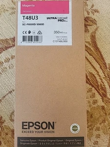 Genuine Epson T48U3 Magenta Ultrachrome Pro 6 Ink For SC-P8500D/8560D C13T58U300 - Afbeelding 1 van 3