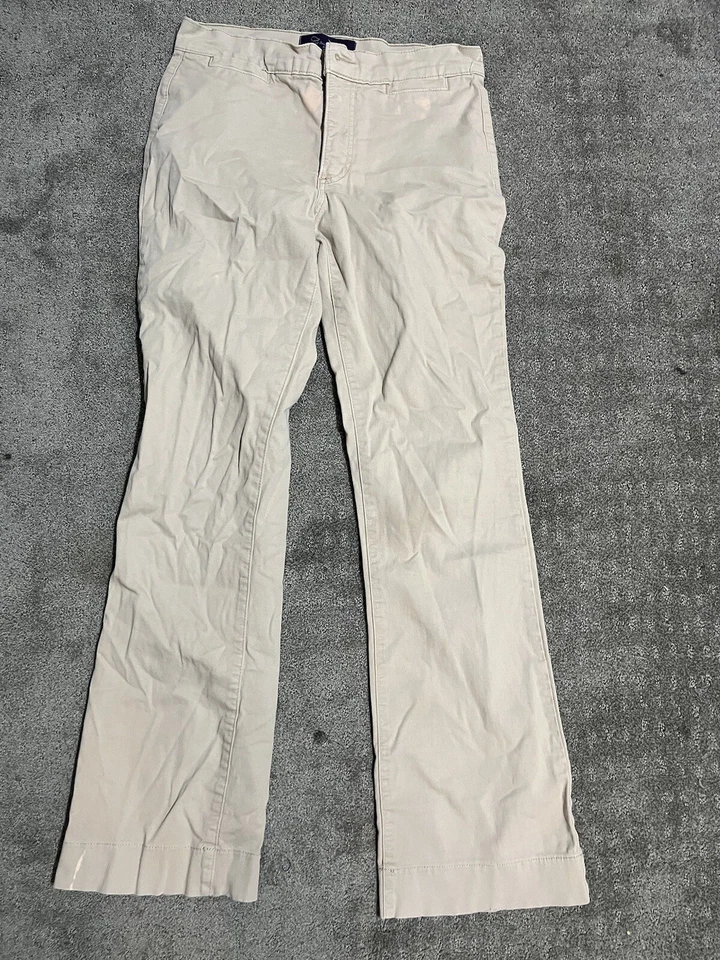 NYDJ LIFT TUCK 卡其色牛仔裤 4 码米色 P30229 — 第 1/4 张图片