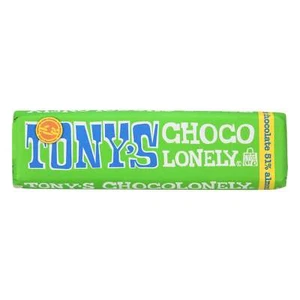 Tony`S Chocolonely Bar Dark Choc Almond Sea Salt Pack Of 4 - Picture 1 of 1