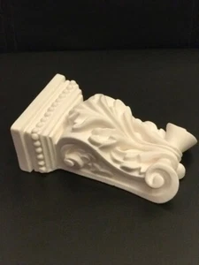 Plaster Corbels X2 Traditional Scroll Leaf Decorative Rococo Style Height 110mm - Picture 1 of 7