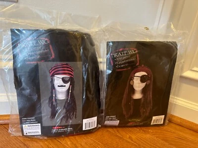 Pelucas Disfraz Capitán Pirata Rastas Largas (¿hombre y mujer?) Foto 1 de 2