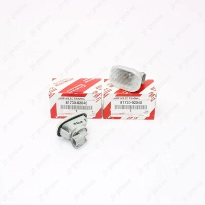 OEM Genuine Toyota Celica 81730-02040 Clear Side Signal Lights Assembly Set of 2 - Image 1 of 4