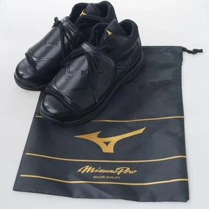MIZUNO Baseball Umpire Shoes Pro Model Black 11GU2300 US Size 6.5-12 Shoe bag - Picture 1 of 8