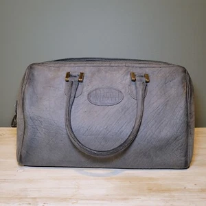 Vintage MCM Morris Mozkowitz Genuine Leather Handbag Purse Light Blue - Picture 1 of 11