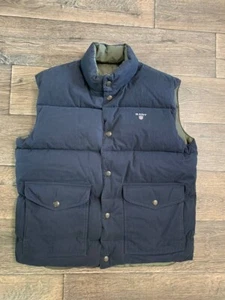 Gant Gilet Men Reversible Feather Duck Down Vest size M - Picture 1 of 10