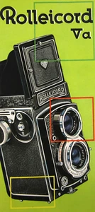 Vintage Rolleicord Va Camera Sales Brochure Accessories Lens 1950-60's - Picture 1 of 6