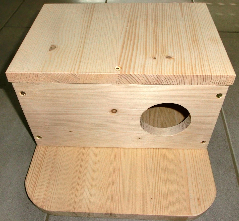 MARKENLOS Chinchilla Schlafhaus mit Sitzbrett !!!