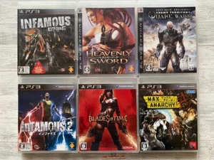 SONY PS3 inFamous & Heavenly Sword & Blades of Time & Quake Wars & Max Anarchy - Picture 1 of 14