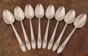 IS First Love Set 8 cucharas soperas ovaladas 1847 Rogers de colección cubiertos lote E - Imagen 1 de 5