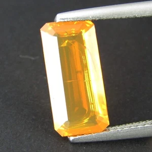 2.02Cts Natural Classic Emerald Cut Mexican Fire Opal Loose Gemstone - Picture 1 of 3