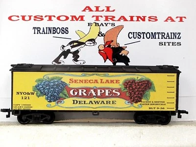 HO SCALE CUSTOM LETTERED SENECA LAKE GRAPES REEFER 🍒🍒🍒🍒 - Image 1 of 4