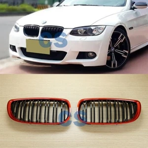 Parrilla delantera metálica negra brillante ABS para BMW E92 E93 serie 3 07-10 cupé 2D - Imagen 1 de 7