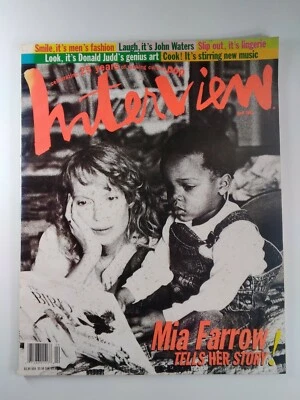Andy Warhol INTERVIEW Magazine 1994 Mia Farrow John Waters Great Ads  - Image 1 of 4
