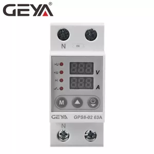 GEYA Over Current Protector Over&Under voltage Protective Device 2Pole 40A 63A - Picture 1 of 13