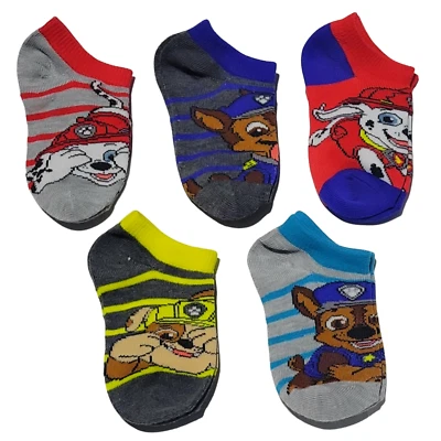 Calcetines tobilleros Paw Patrol para niños talla 7-10 - 5 pares corte bajo Foto 1 de 3