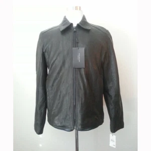 Chaqueta de Cuero Marc New York para Hombre Talla M Negra Nueva con Etiquetas - Imagen 1 de 10