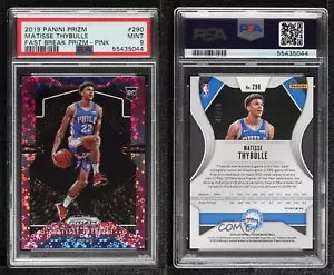 2019 Panini Prizm Fast Break Pink /50 Matisse Thybulle #290 PSA 9 MINT Rookie RC - Picture 1 of 3