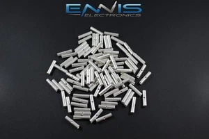 14-16 GAUGE 500 PK UNINSULATED NON INSULATED BUTT CONNECTOR TERMINAL WIRE UBBC - Picture 1 of 4