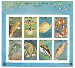 PALAU SC.334 1994 FISHES S/S MNH PBPG15 - Picture 1 of 1