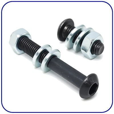 ROBS FASTENERS Button Head Screws and Nuts Washers M3 M4 M5 M6 Socket Machine Screw Black Bolts