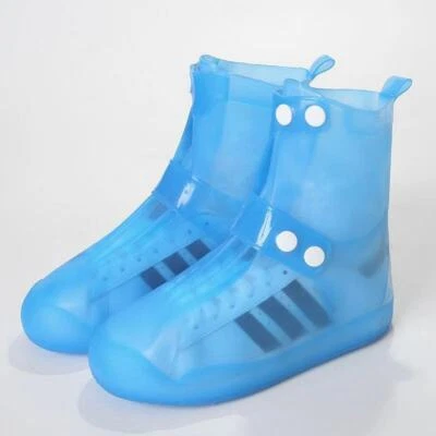 Capas reutilizáveis para sapatos de neve chuva impermeável overshoes boot engrenagem antiderrapante dobrável - Imagem 1 de 4