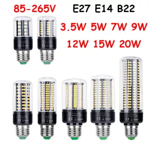 E27 E14 B22 3.5W 5W 7W 9W 12W 15W20W LED Corn Bulb 5736 Spot Light Lamp lighting - Picture 1 of 21