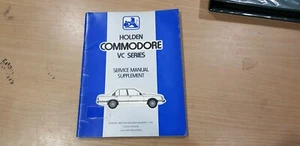 HOLDEN COMMODORE VH SERIES GENUINE FACTORY WORKSHOP MANUAL SUPPLEMENT EXC,COND. - Picture 1 of 19