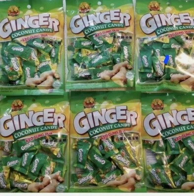 Pack of 6 Chun Guang Ginger Coconut Candy - Image 1 of 3