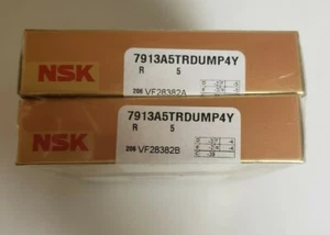 NSK 7913A5TRDUMP4Y SUPER PRÄZISIONS-SCHRÄGLAGER DUPLEX *NDA VERFÜGBAR - Bild 1 von 3