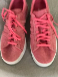Adidas Women’s Campus Sneakers Shoes Size 8 1/2 Pink Suede ART C02740 Lace Up - Bild 1 von 15