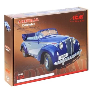ICM 24021 Kit Modelo Plástico Coche 1:24 Admiral Cabriolet Segunda Guerra Mundial Coche de Pasajeros Alemán - Imagen 1 de 12
