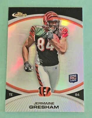 2010 Topps Finest JERMAINE GRESHAM #27 Rookie RC Refractor Cincinnati Bengals  - Image 1 of 2