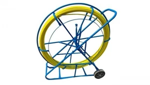 Pilot z włókna szklanego GFK do przeciągania kabli Ø10mm, 200m, z kółkami Q-LANT - Bild 1 von 1