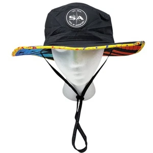 SA Co Fischerhut Erwachsene Angeln Outdoor Wandern schwarz Neon Flagge Soul of Adventure - Bild 1 von 11