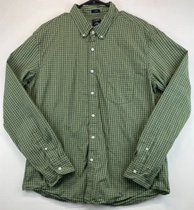 J. Crew Button Up Shirt - Mens 2XL - Green Plaid Print - Slim Flex - Wash (3352) - Photo 1/12