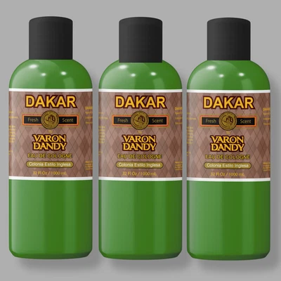 Varon Dandy Dakar Eau de Cologne 32oz - Estilo clásico británico (paquete de 3) Foto 1 de 4