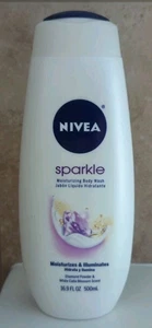 ORIGINAL Nivea Sparkle Duschgel Diamantpulver/weiße Calla-Blüte 16,9 Unzen Neu  - Bild 1 von 3