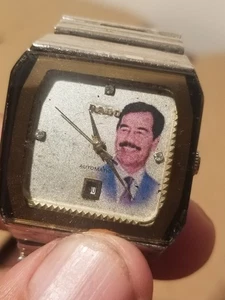 1980er SADDAM HUSSIEN PRESIDENT UHR SPECIAL MEMORIAL SELTEN Rado - Bild 1 von 19