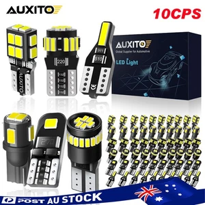 AUXITO 10x T10 LED License Plate Light Bulbs 6500K Super Bright White 168 2825 - Picture 1 of 78