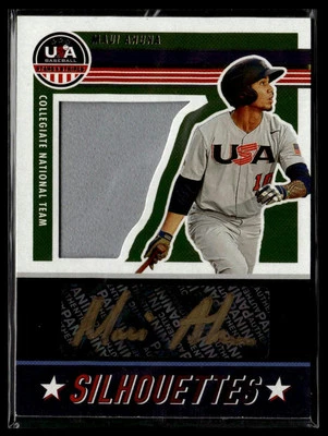 2023 Panini Stars and Stripes Baseball #SIL MA Maui Ahuna Patch Autograph /85 - Image 1 of 2