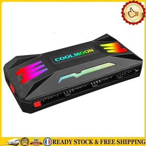 RGB Controller 4Pin PWM 5V 3Pin ARGB Fan Remote Control (Black) *NE - Zdjęcie 1 z 12