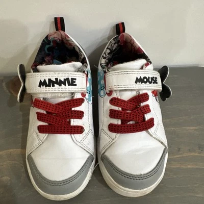 Disney MINNIE MOUSE Lace-Up/Strap White Athletic Sneakers Youth Girls SZ 10 - Image 1 of 4