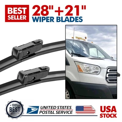 Limpiaparabrisas delantero 28"+21" para todas las estaciones para Ford Transit-350 2015-2021 Foto 1 de 4