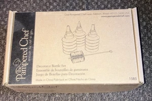 Pampered Chef Decorator Bottle Set #1585 Cake & Cookie Decorating NIB - Picture 1 of 2