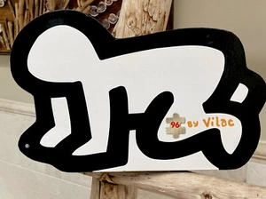 RARE Keith Haring 96 Tile Wooden Puzzle Radiant Baby Box VILAC Haring Foundation - Picture 1 of 7